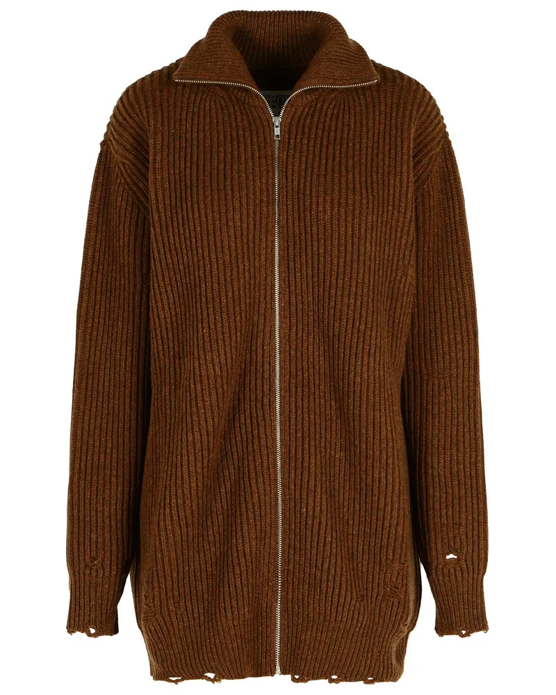 Maison Margiela Brown Virgin Wollpullover Brown