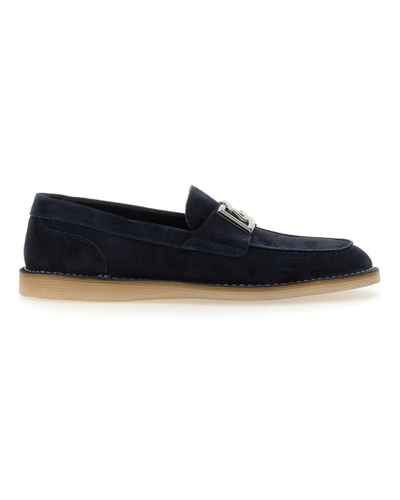 Dolce & Gabbana Wildleder Loafer Blue