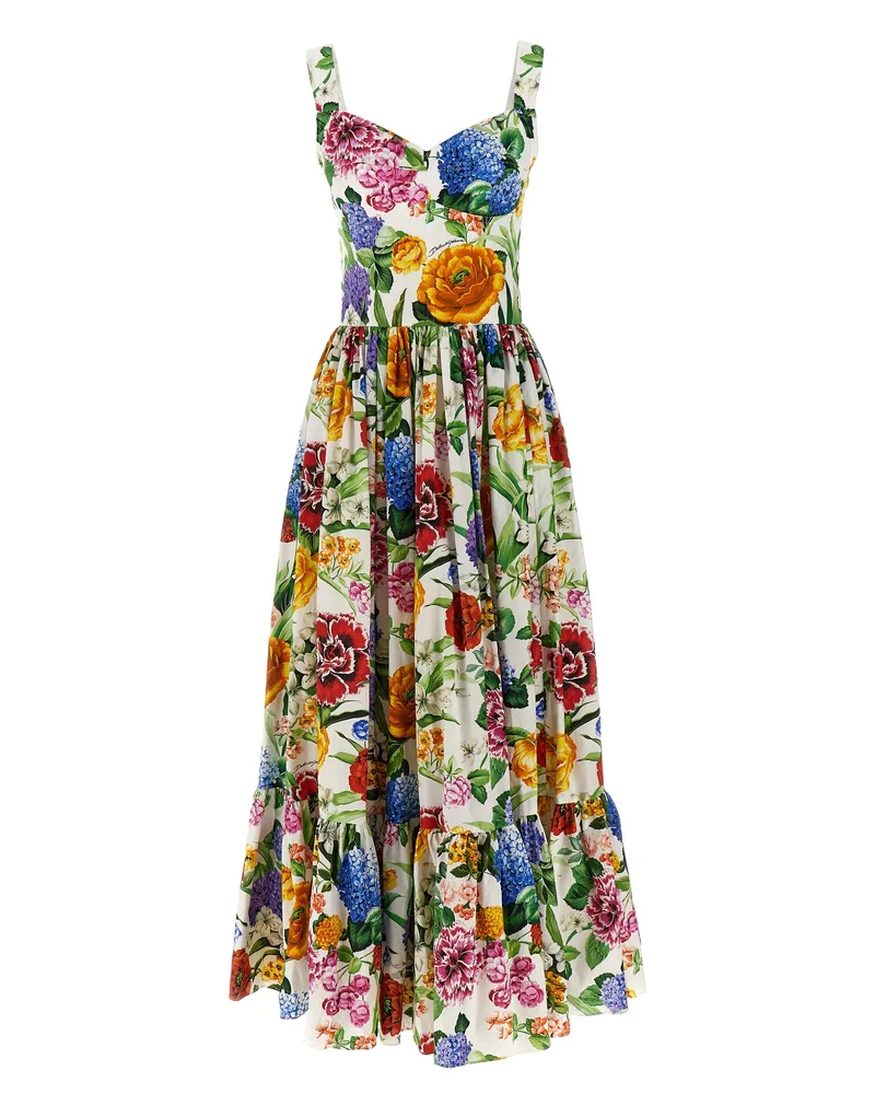 Dolce & Gabbana Bouquet' Kleid Multicolor