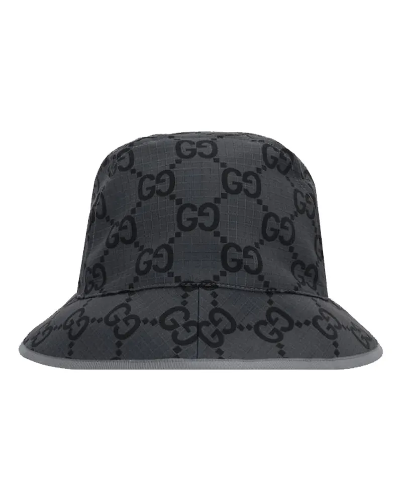 Gucci Logo Nylon Cloche Gray