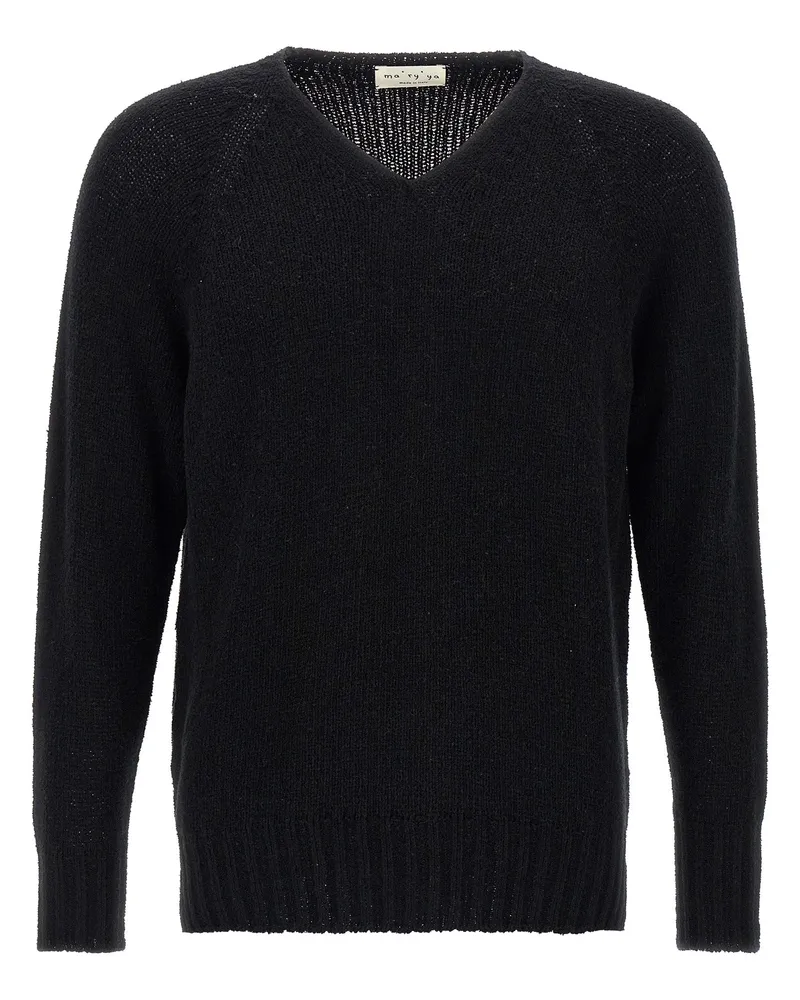 MA'RY'YA Bouclé Pullover Black