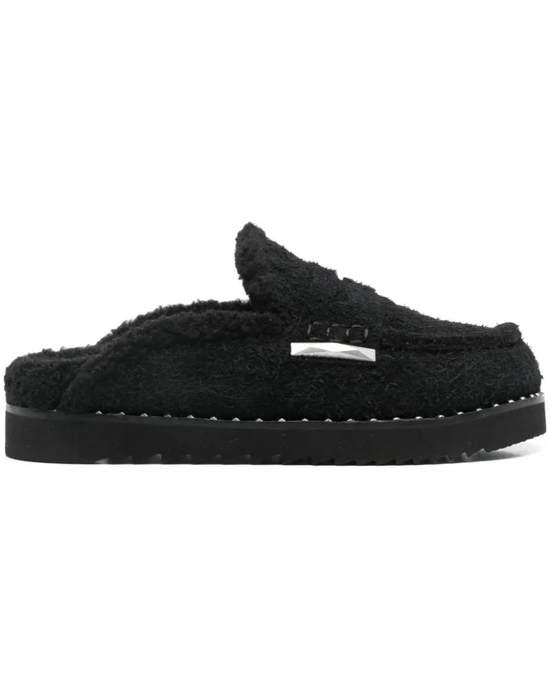 ash Genda Pantoffeln Black