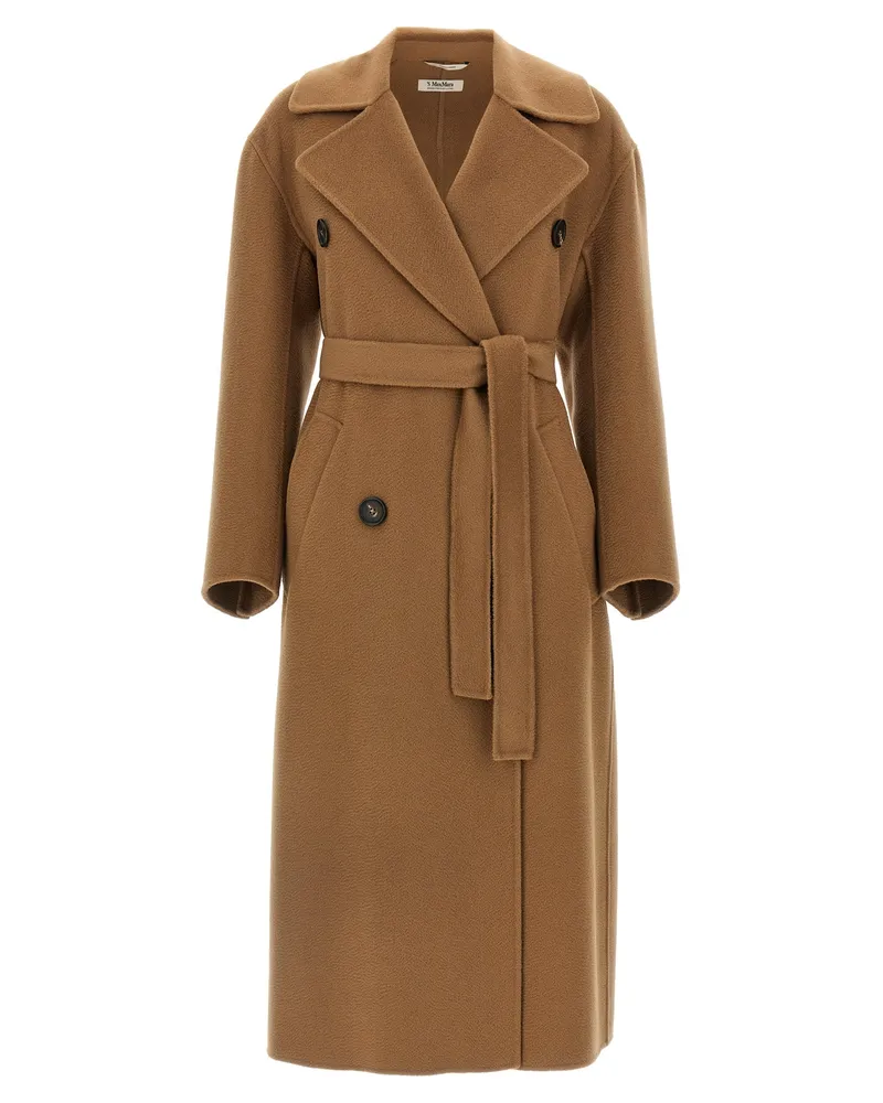 Max Mara Dalila' Mantel Brown