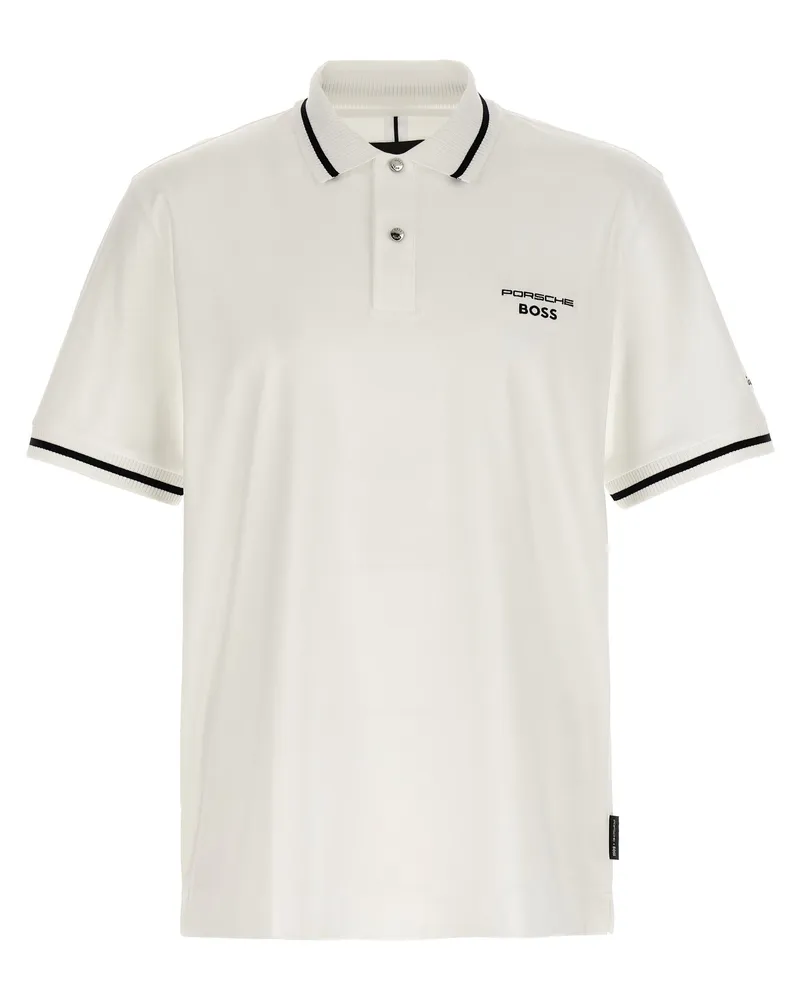 HUGO BOSS Porsche X Boss 'C Parris 197' Polo -Shirt White