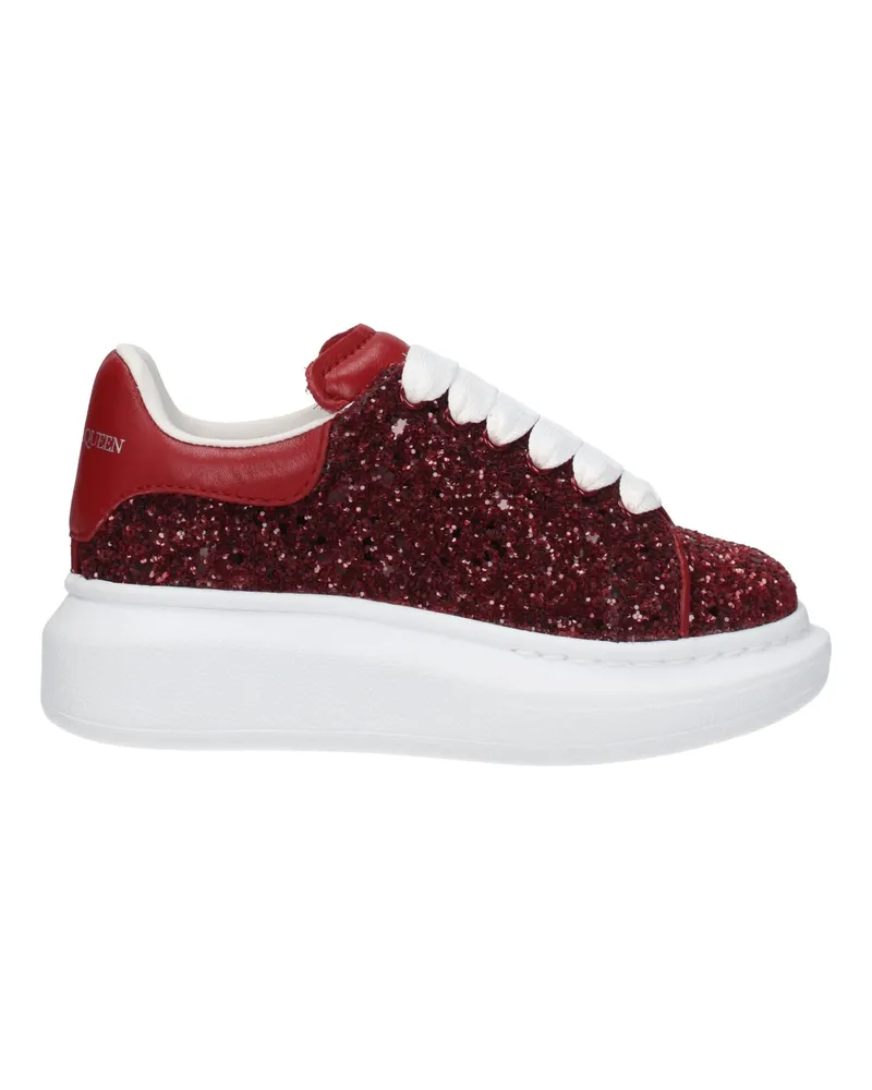 Alexander McQueen Geschenkideen Sneaker Kinder Frauen Glitzer Rot/Karnation -