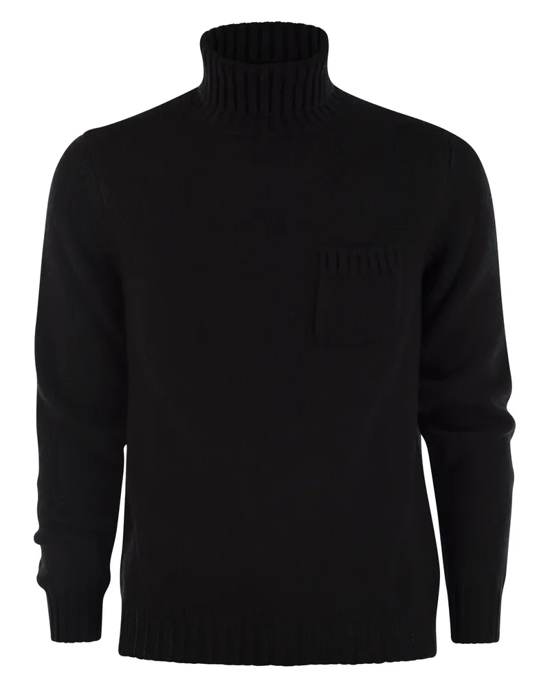 Fedeli Woll- und Kaschmir -Rollkragenpullover -Jumper Night