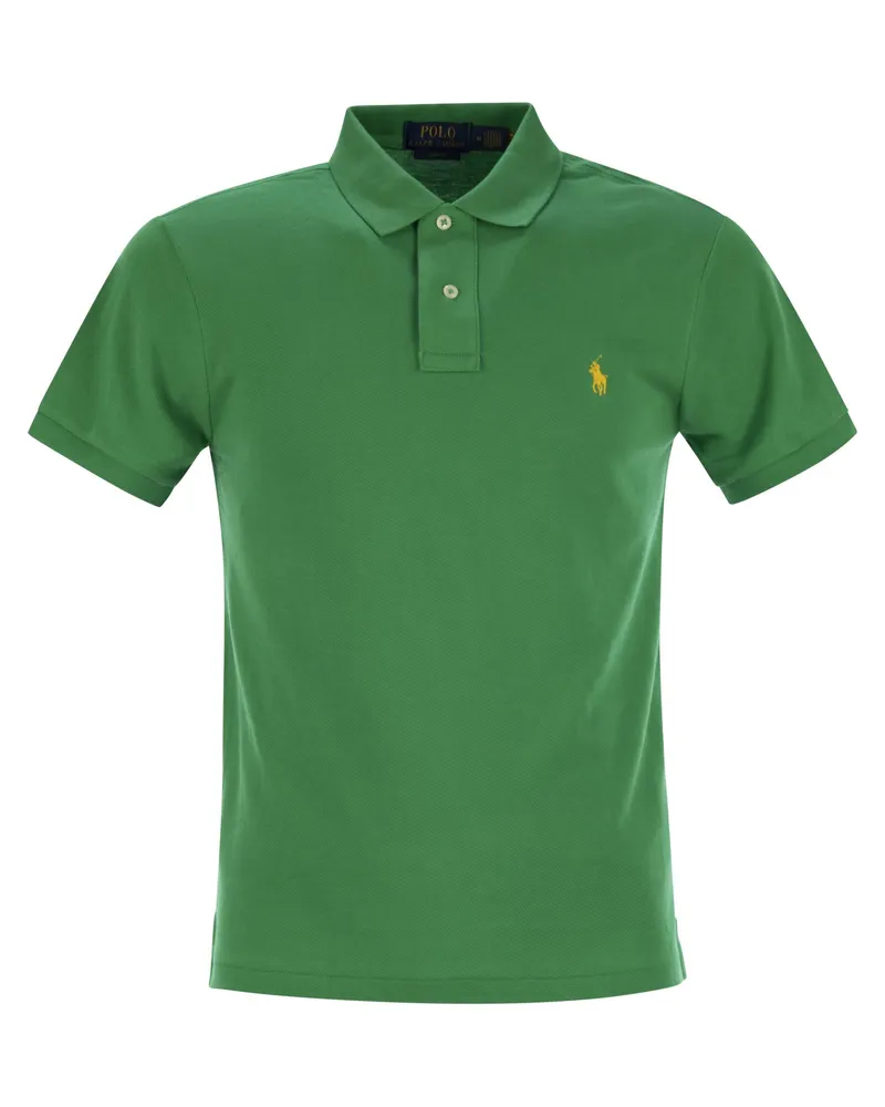 Ralph Lauren Slim Fit Pique Polo -Hemd Green