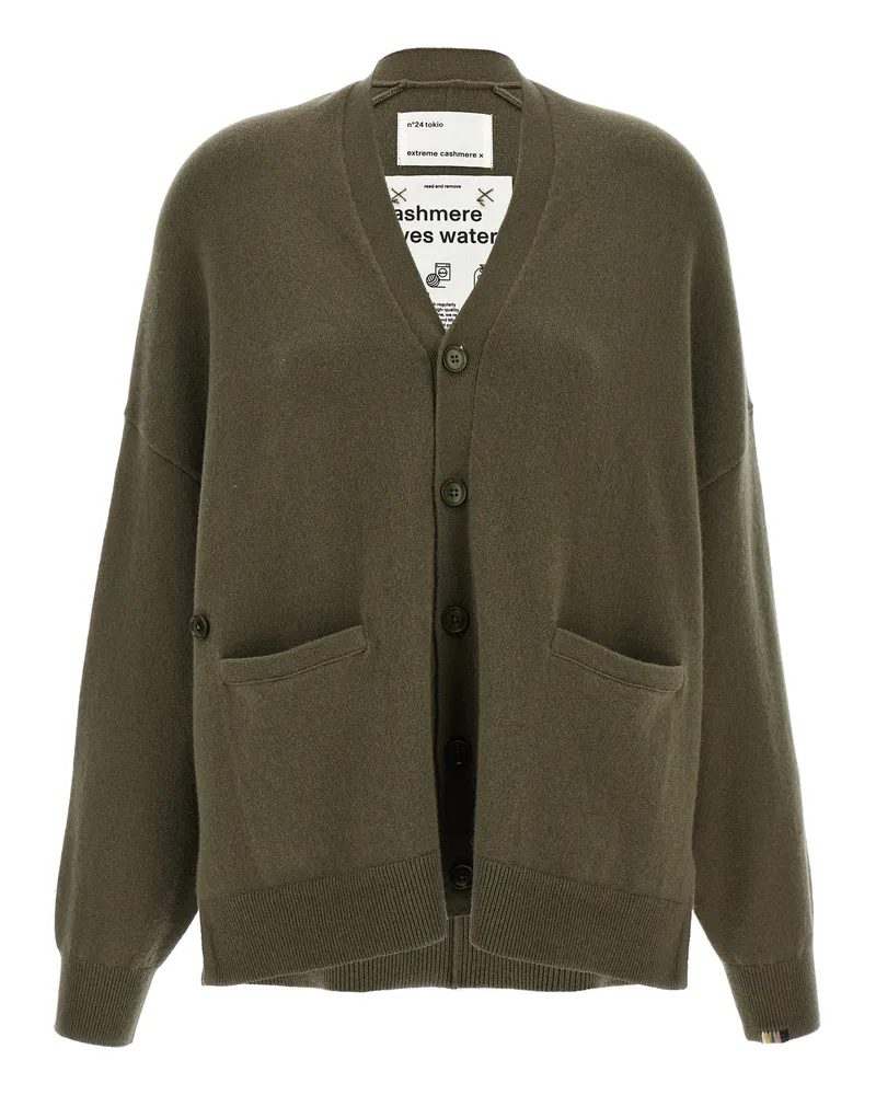 extreme cashmere Strickjacke „N.24 Tokio“ aus extremem Kaschmir Green