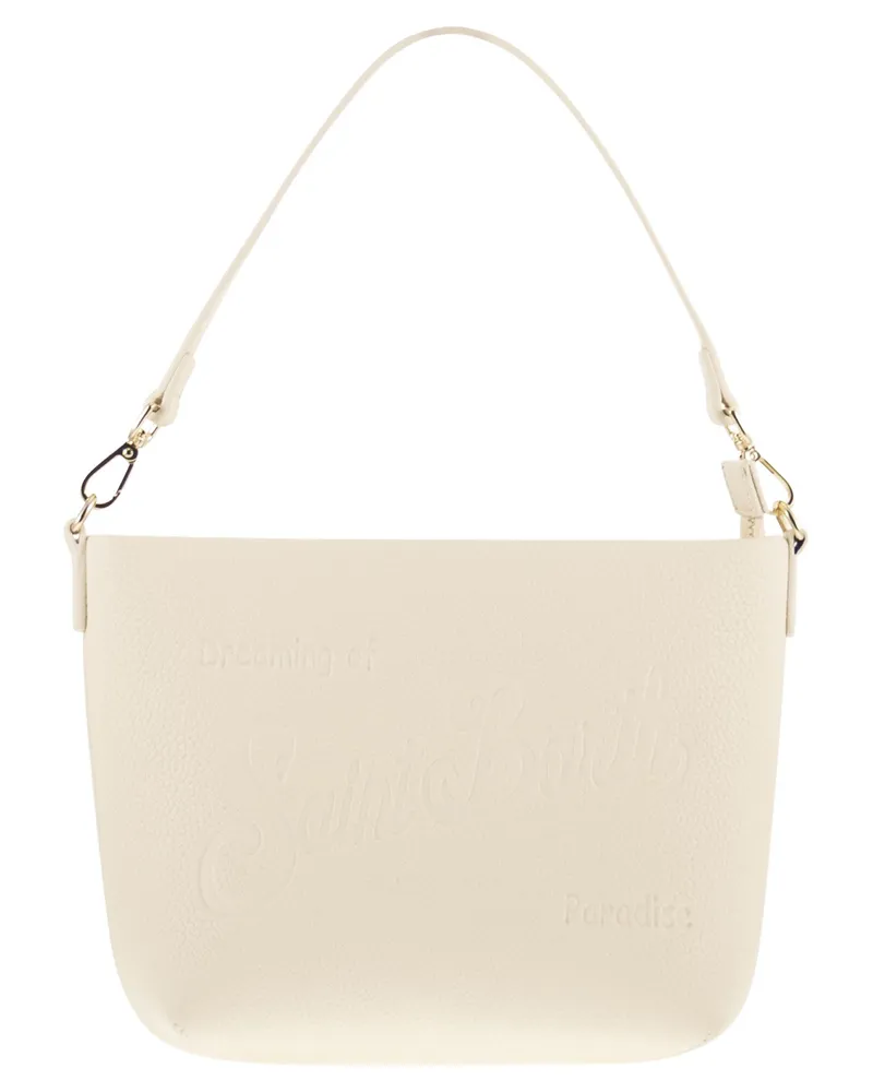 MC2 Saint Barth Aline Tasche aus gehämmertem Leder White