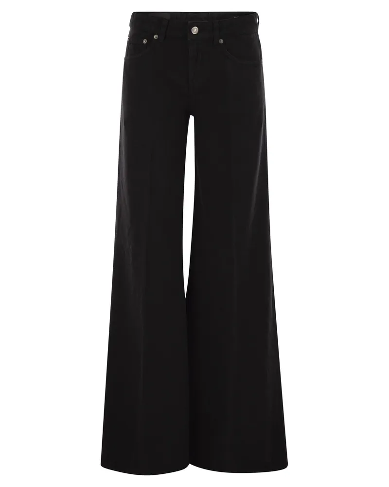 Dondup Marlen Wide Leg Jeans Black