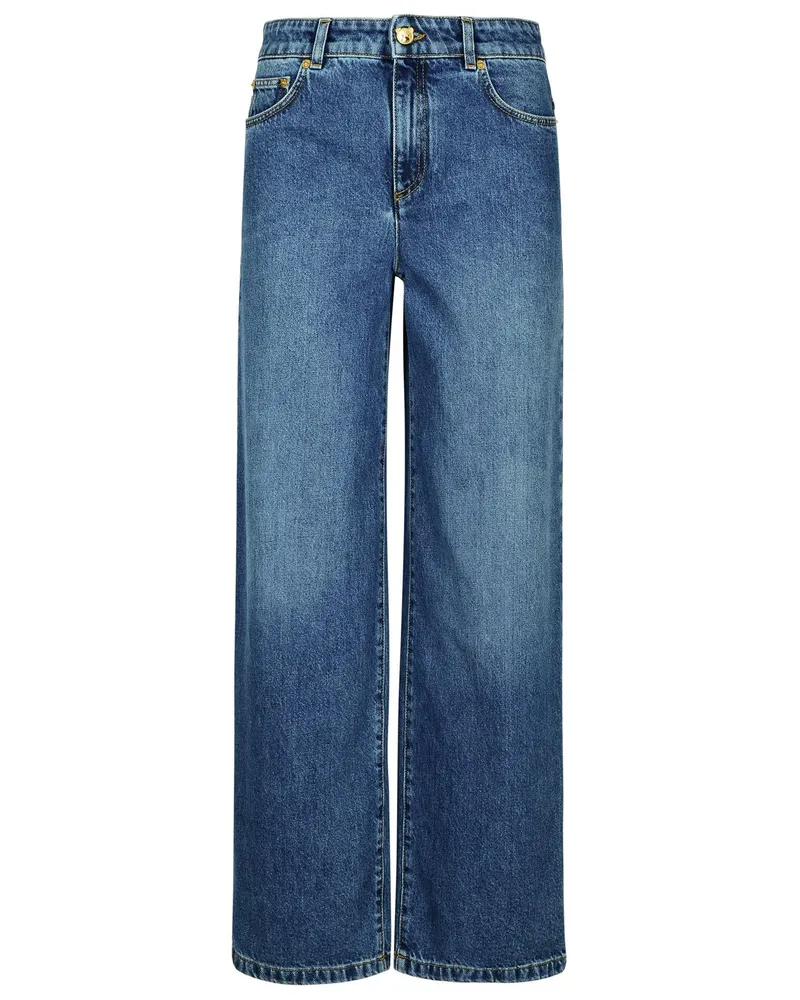 Moschino Blue Cotton Jeans Blue