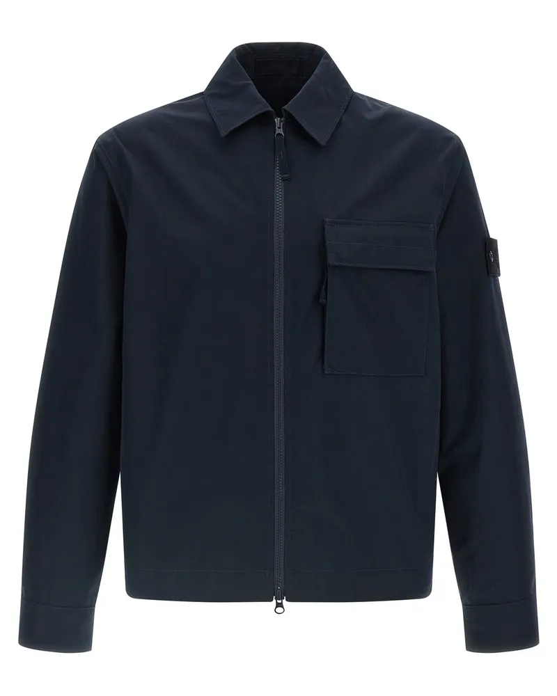 Stone Island Überhemd „Ghost Blue