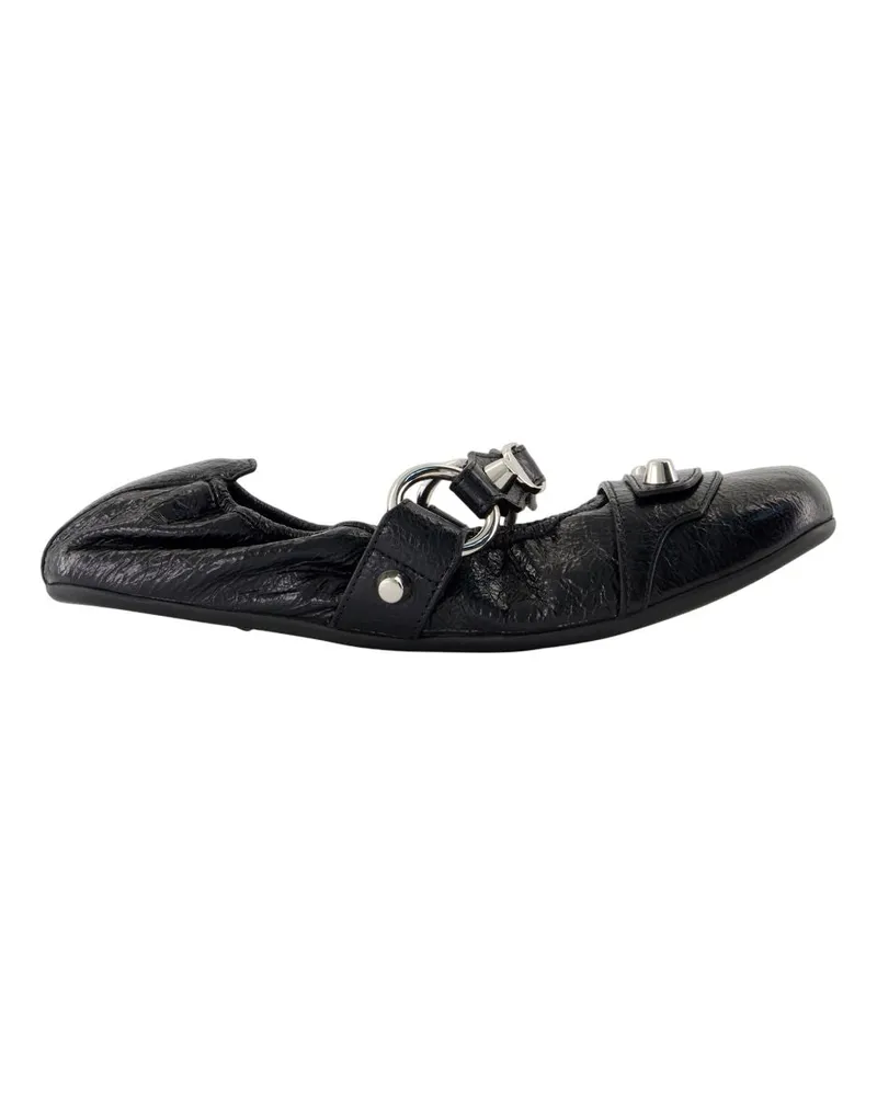 Balenciaga City L005 Ballerinas  Leder schwarz Black