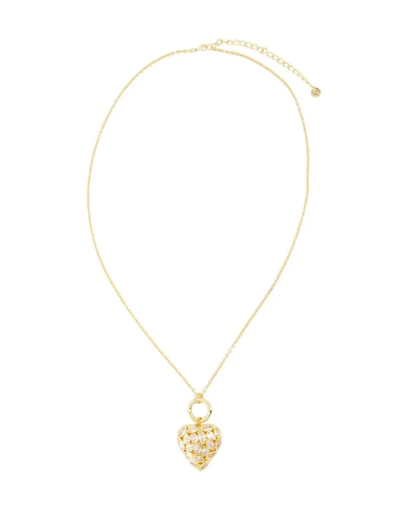 Self-Portrait Charm-Halskette „Selbstporträt“ aus Metall in Gold Gold