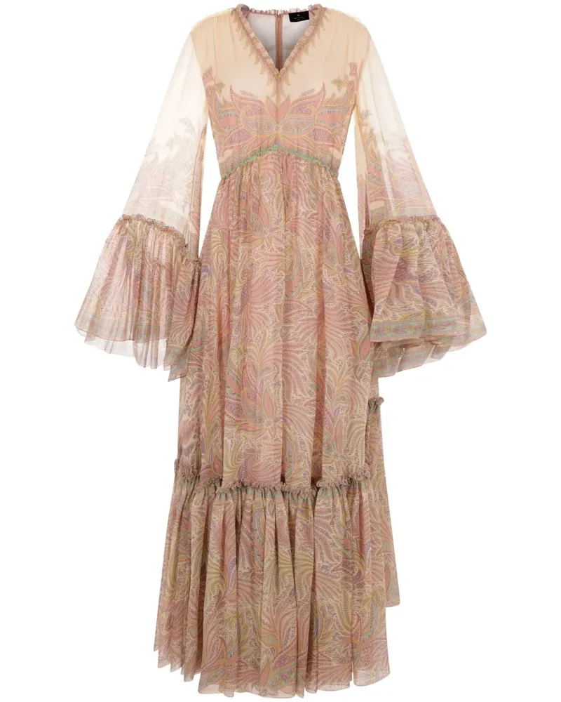 Etro langes Kleid mit Druck X0804