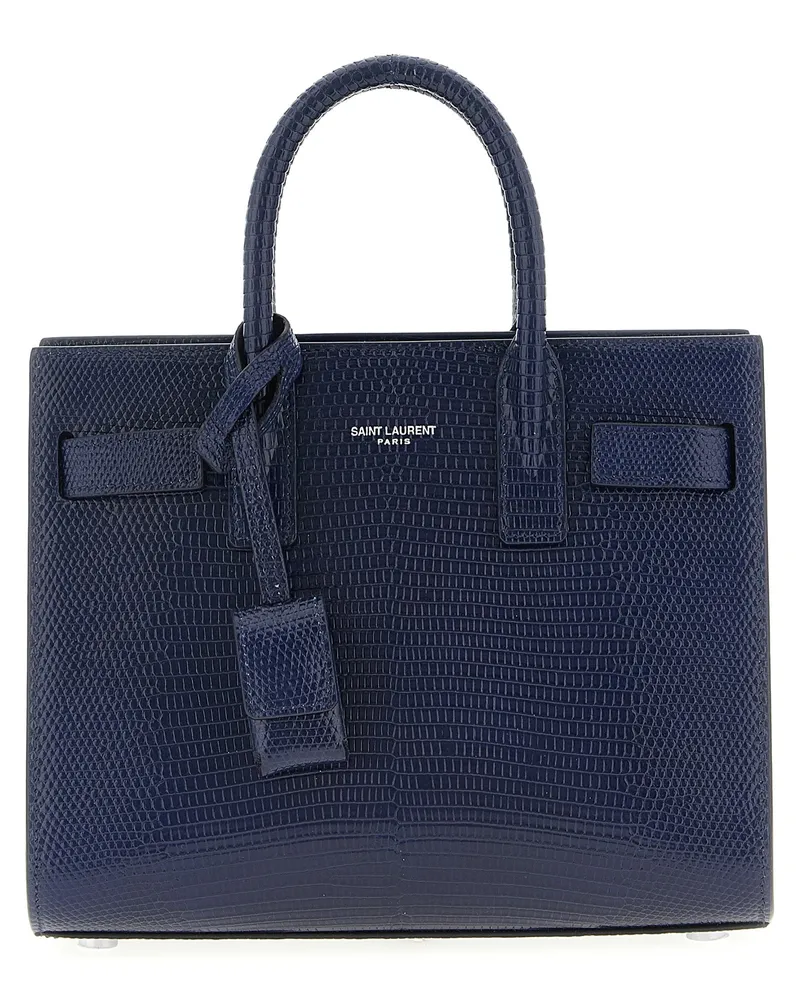 Saint Laurent Nano „Sac De Jour“ Handtasche Blue