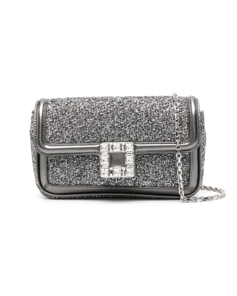Roger Vivier viv Jeu de Fille Clutch Grey