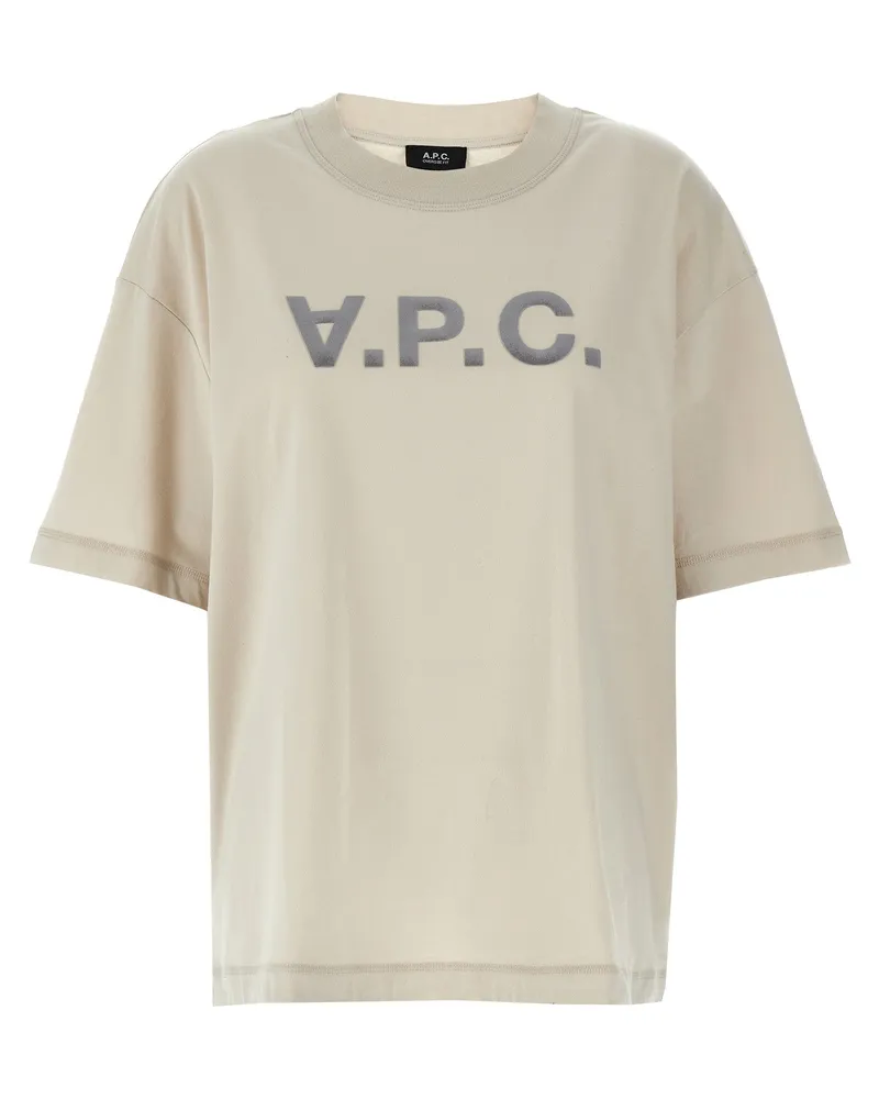 A.P.C. Übergroßes Grand VPC' T -Shirt Beige