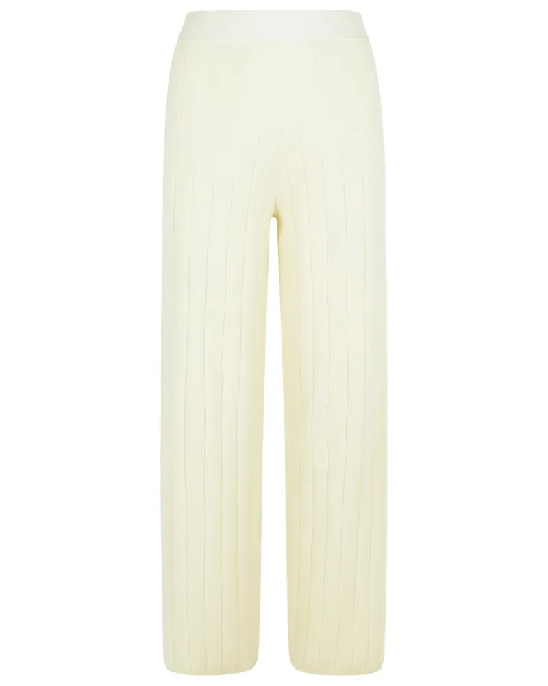 Max Mara Jardin' White Cachemire Joggerhose White
