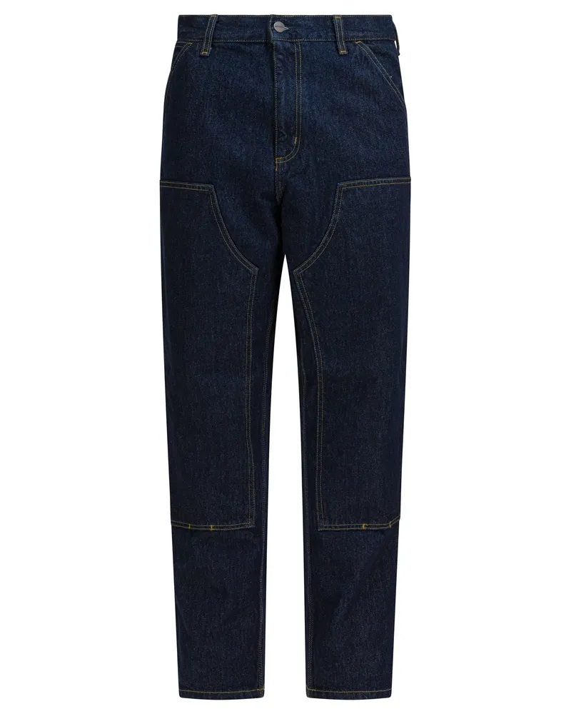 Carhartt WIP Double Knee“ Arbeitshose Blue