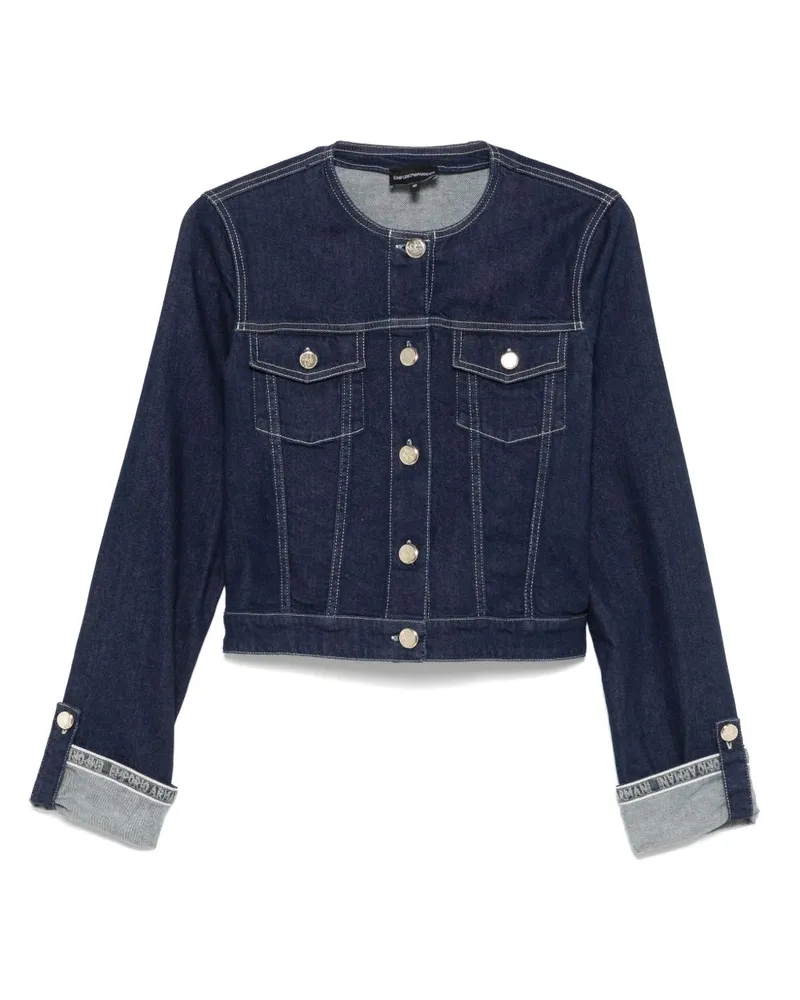 Emporio Armani Denim -Baumwolljacke Blue