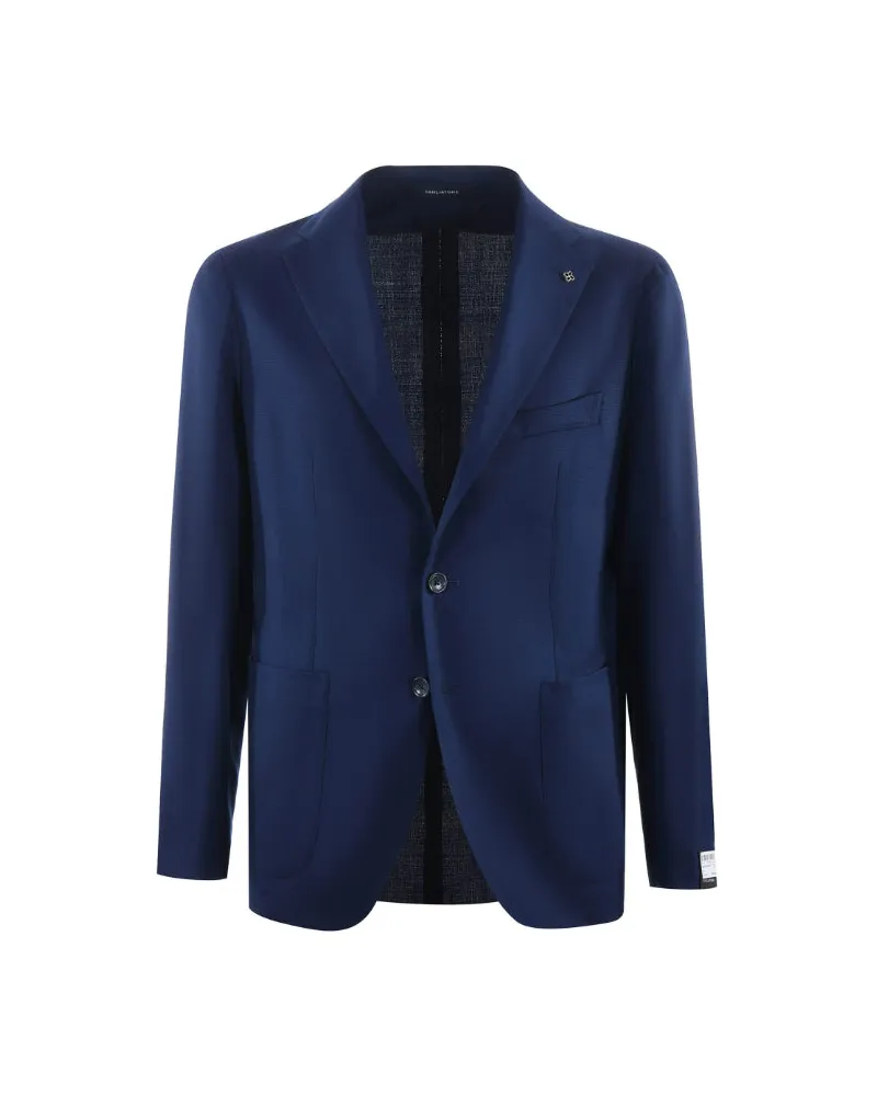 Tagliatore Hopsack Blazer Blue