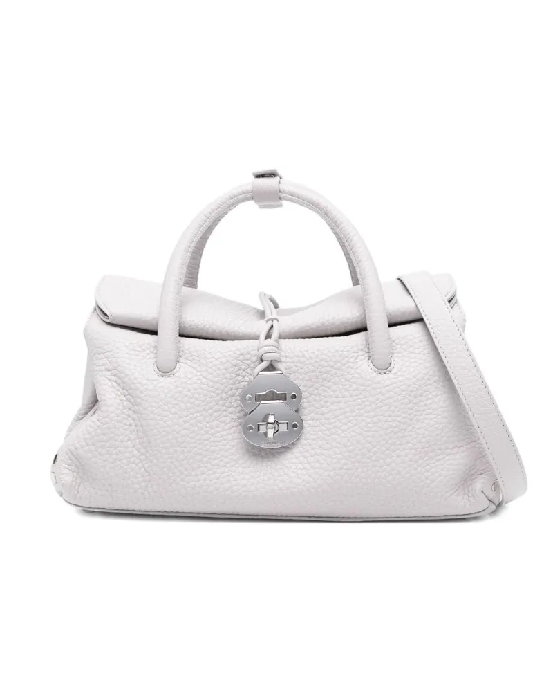 Zanellato Dotta Centauro kleine Lederhandtasche Grey