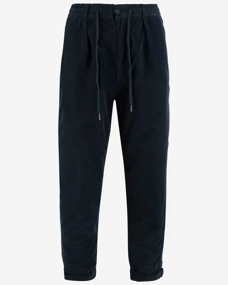 Ralph Lauren Stretch-Baumwollsamthose Blue