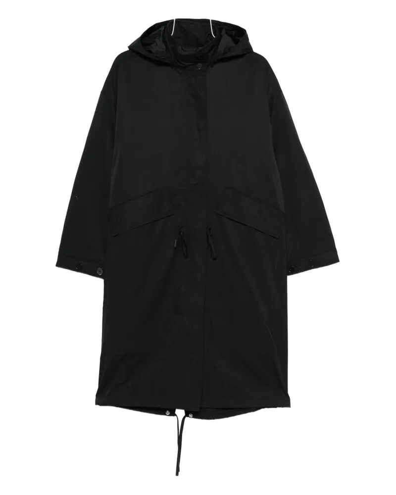 Closed Geschlossener Parka-Mantel aus Baumwolle und Nylon Black