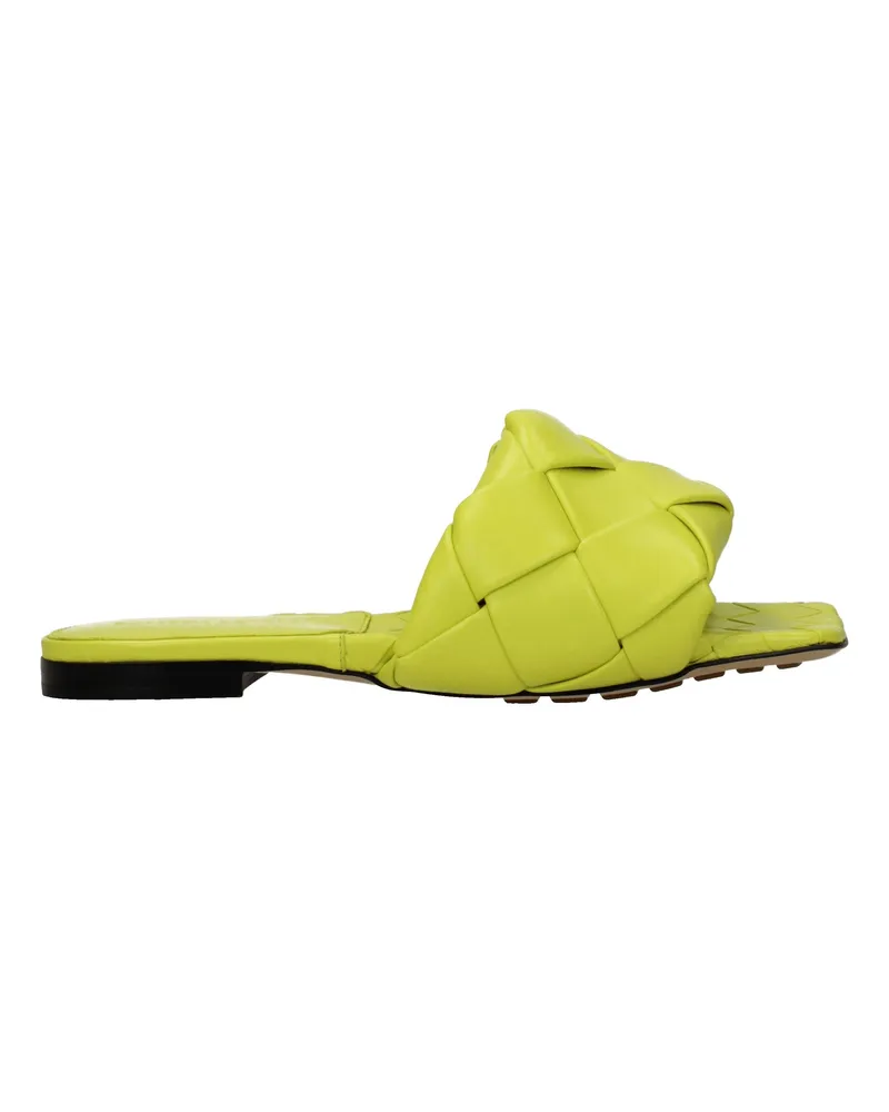 Bottega Veneta Damens Pantoletten und Clogs aus Leder in Grün/Kiwi -