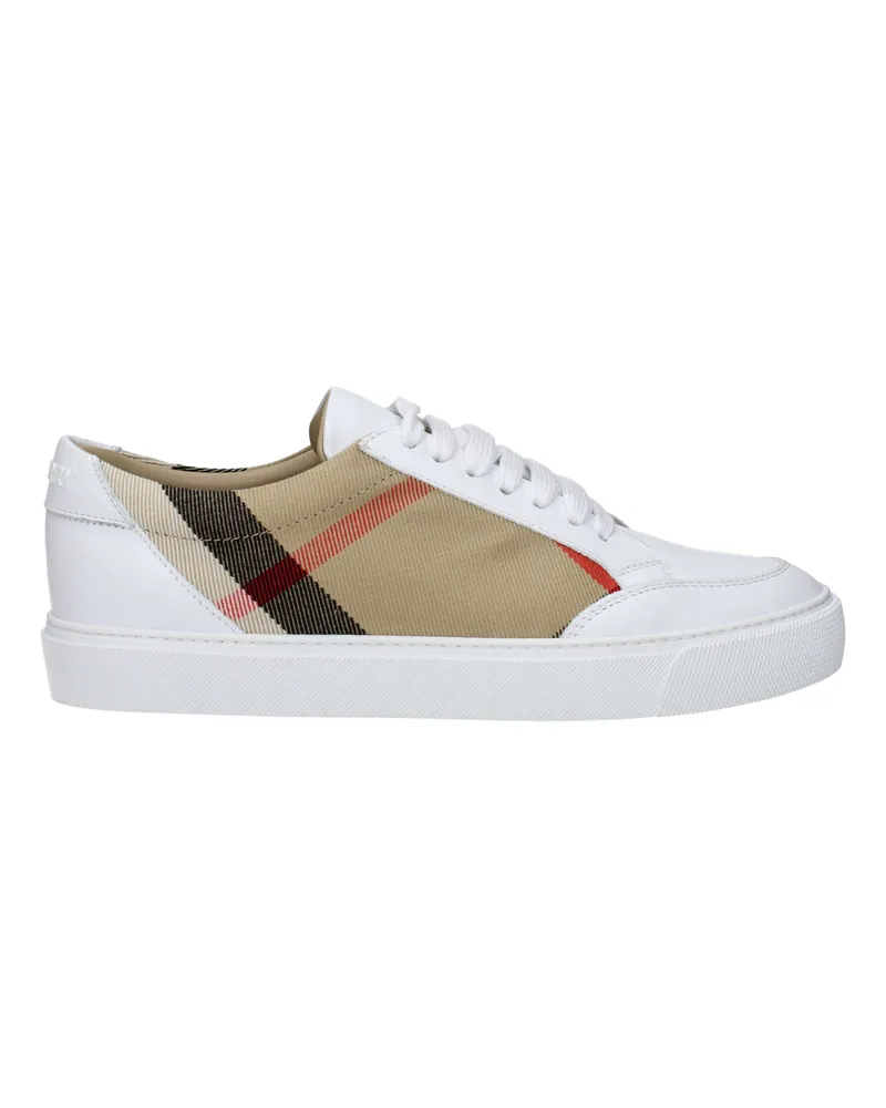 Burberry Damens Sneakers Stoff Beige/Optisches Weiß -