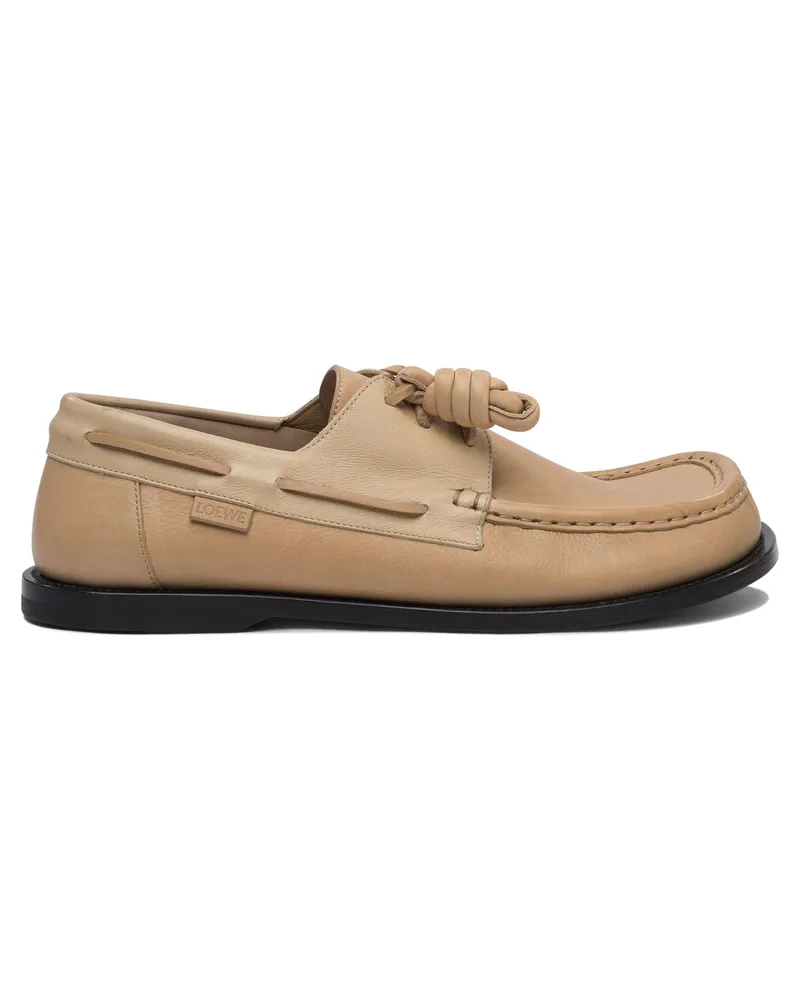 Loewe Campo“ Schnür-Loafer Beige