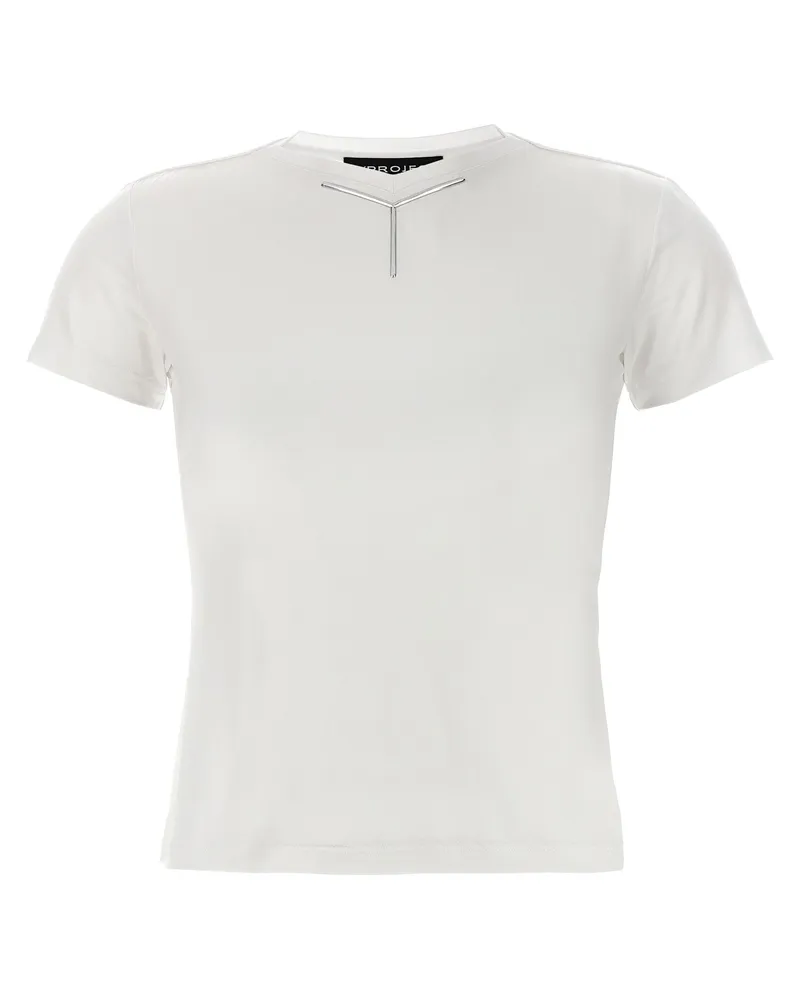 Y/PROJECT Y/Projekt 'y Baby Tee' T -Shirt White