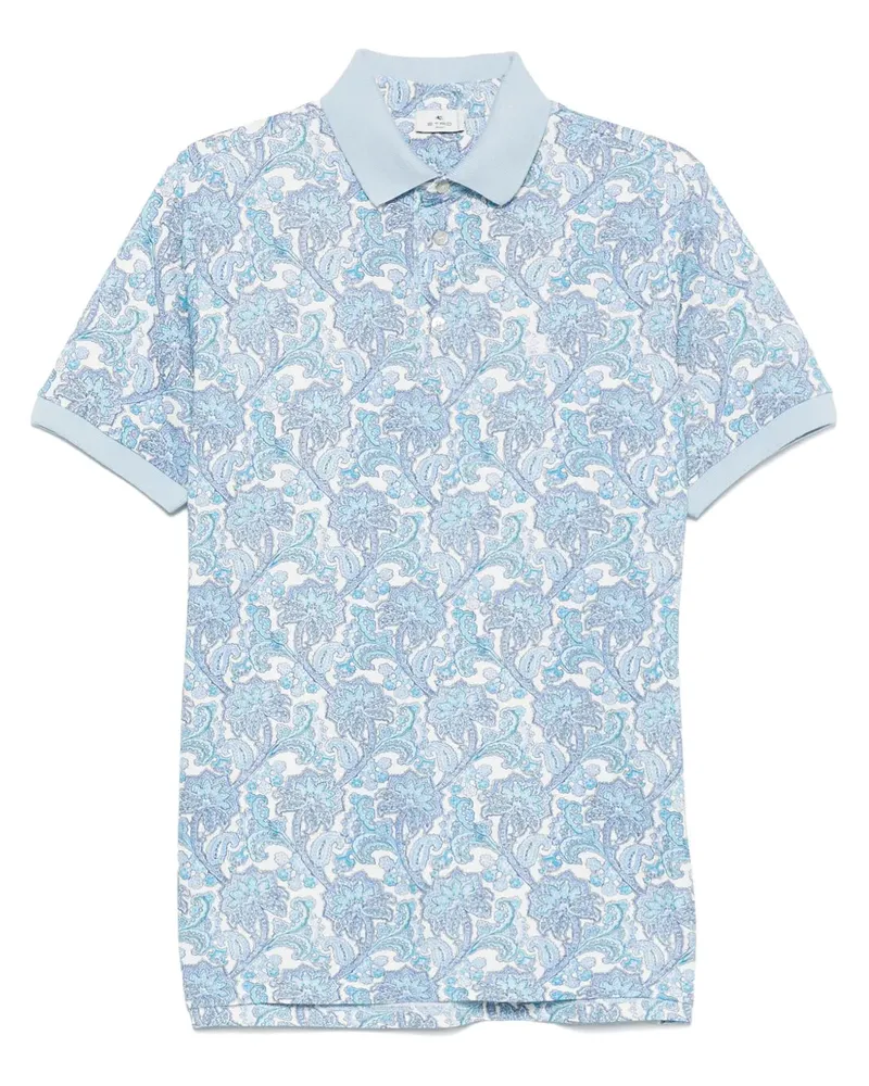 Etro Paisley Print Polo X0801