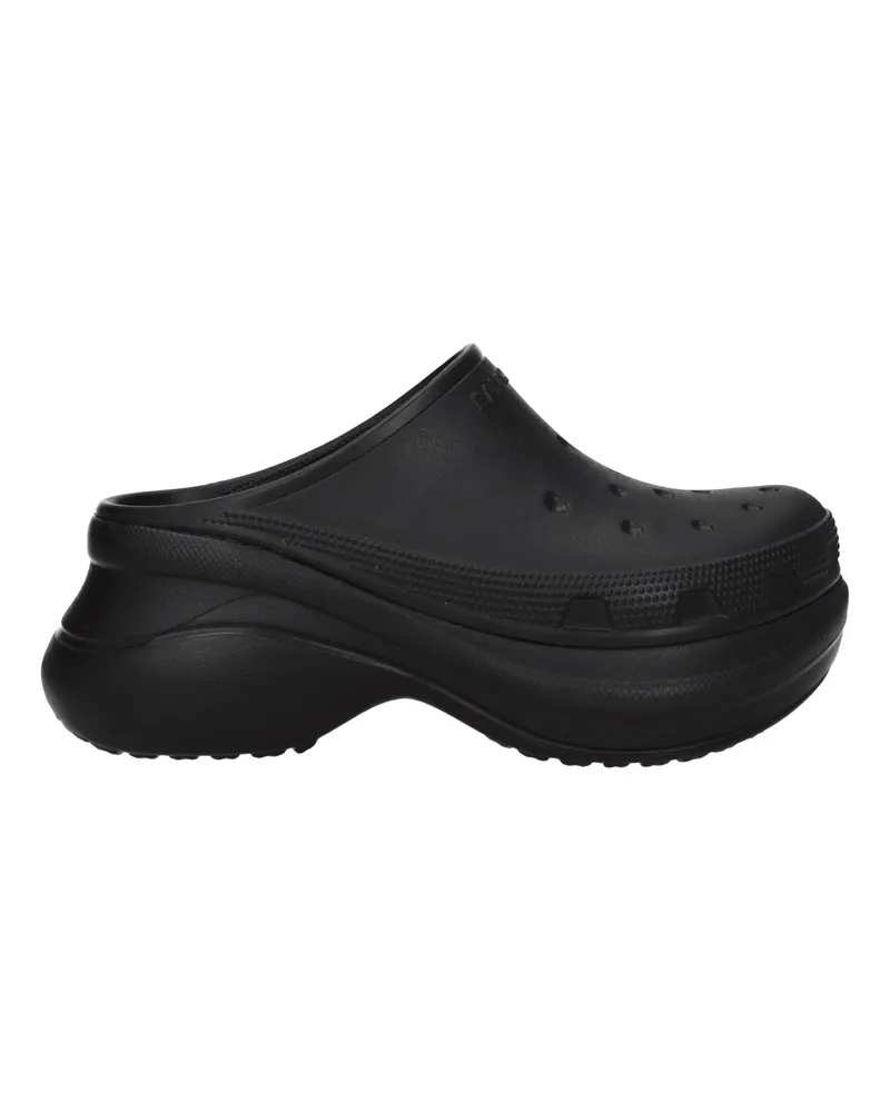Balenciaga Hausschuhe und Crocs Hufe Frauen Gummi schwarz schwarz -
