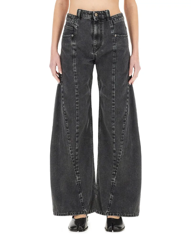 Maison Margiela Dècortiqué" Palazzo Jeans Black