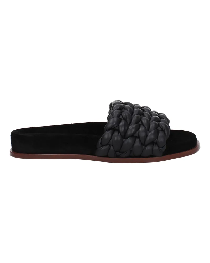 Chloé Chloé -Hausschuhe und Hufe Kacey Women Leder schwarz -