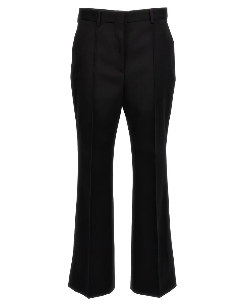 Lanvin Wolle -Flare Hosen Schwarz