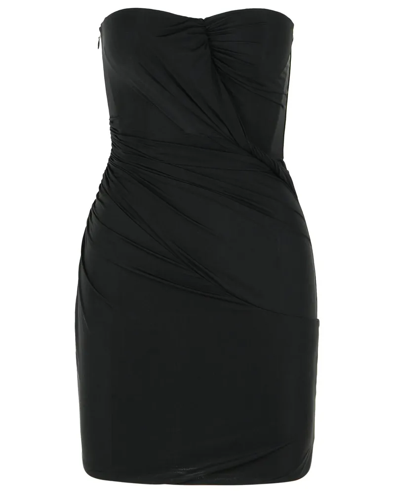 Blumarine Schwarzes Stretch-Nylonkleid Black