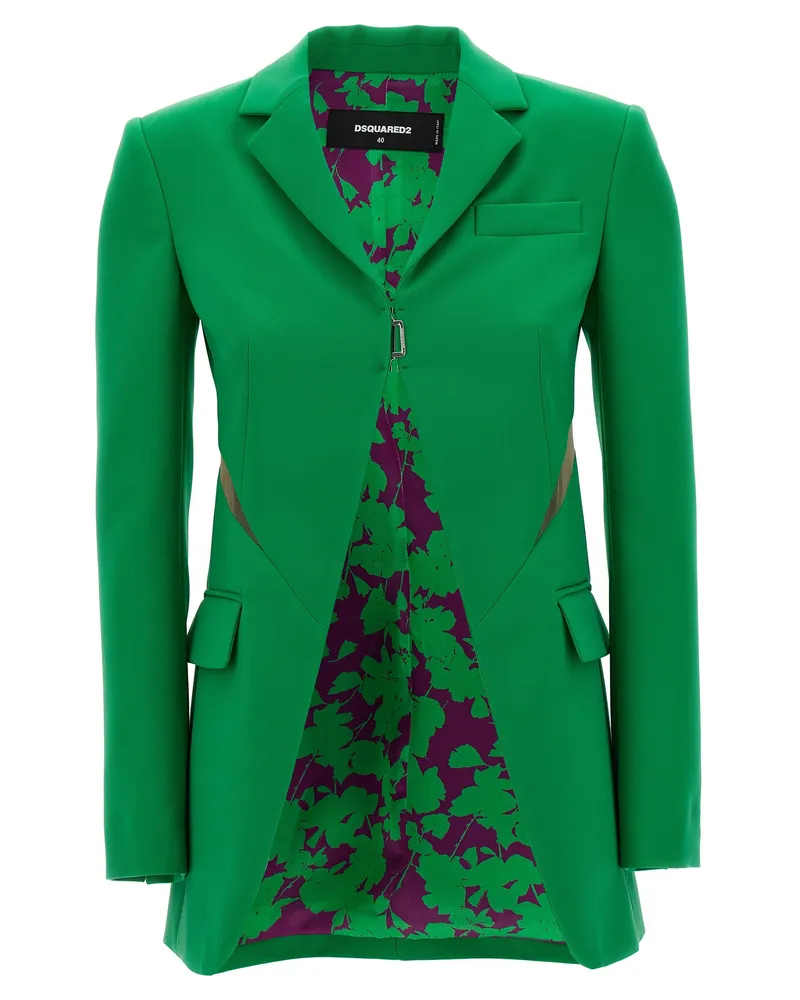 Dsquared2 Tüll -Einsatz -Blazerjacke Green