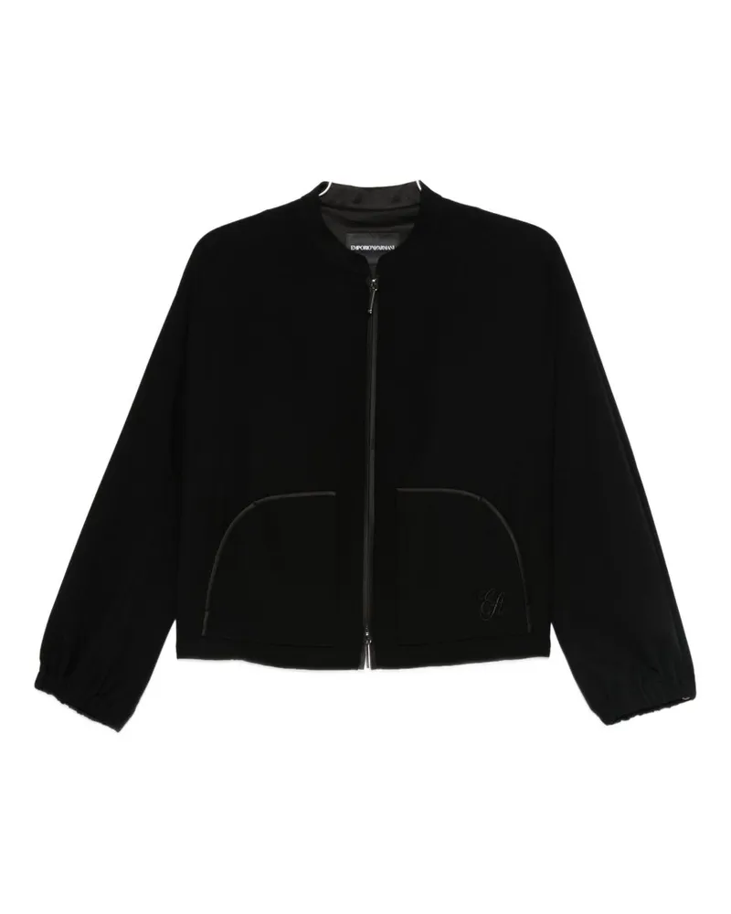 Emporio Armani Reißverschluss Blouson Jacke Black