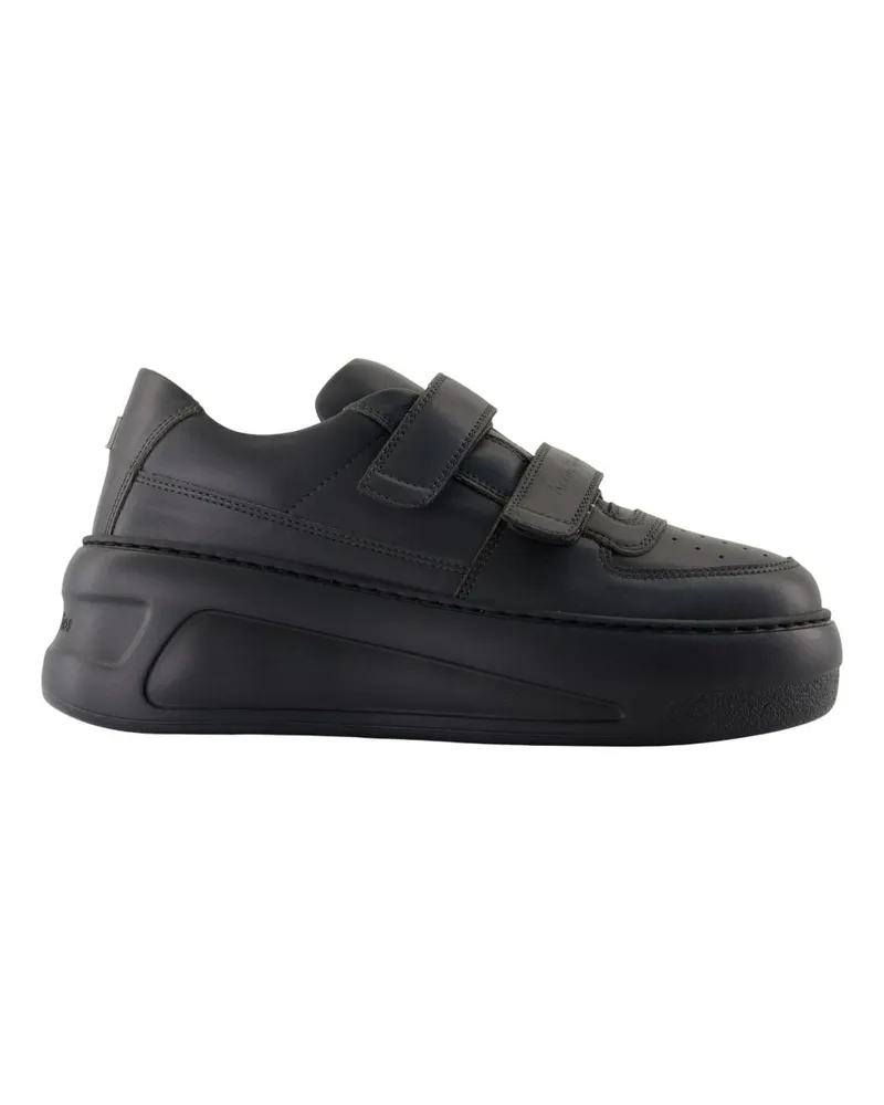 Acne Studios Steffey u Freund erhöht tonale Sneakers  Ledergrau Grey