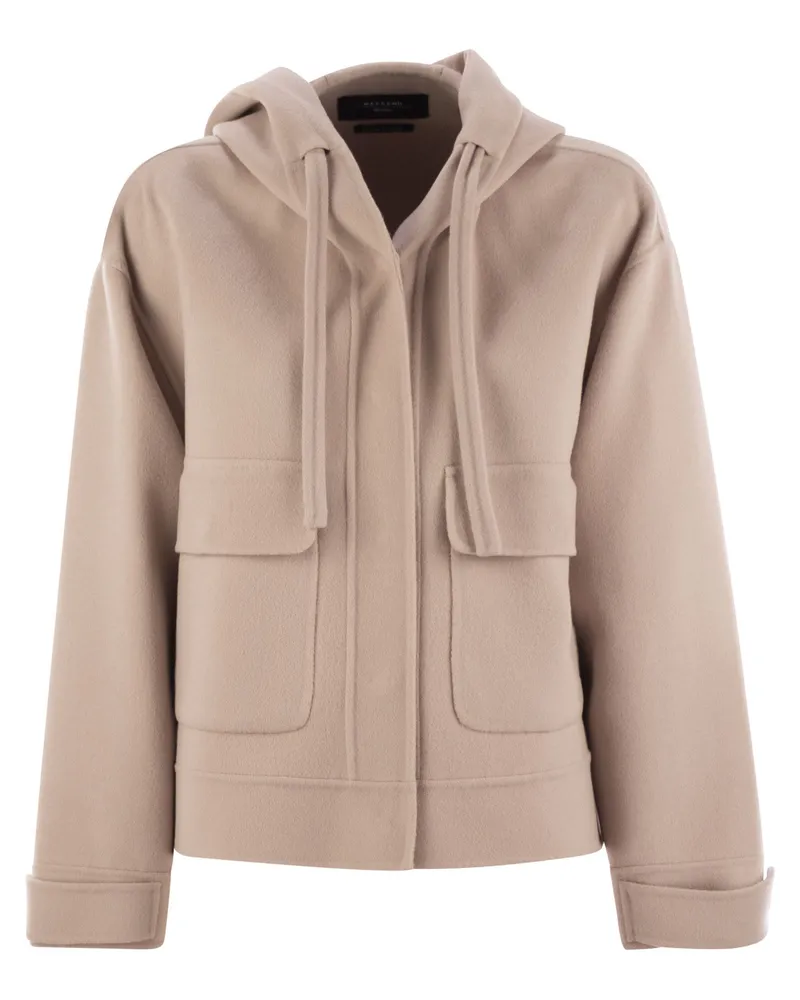 Max Mara Wochenend Max Mara Gary Kapuzenjacke in Wolle Powder