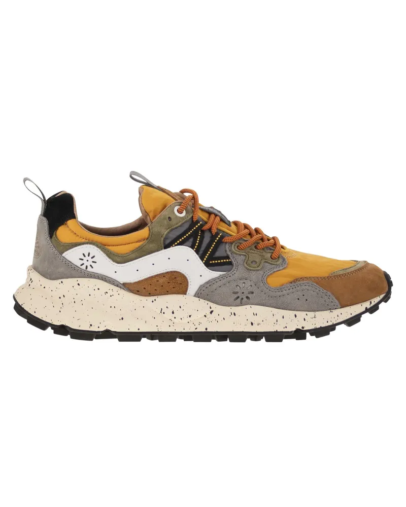 Flower MOUNTAIN Yamano 3 Turnschuhe im Wildleder und technischen Stoff Brown
