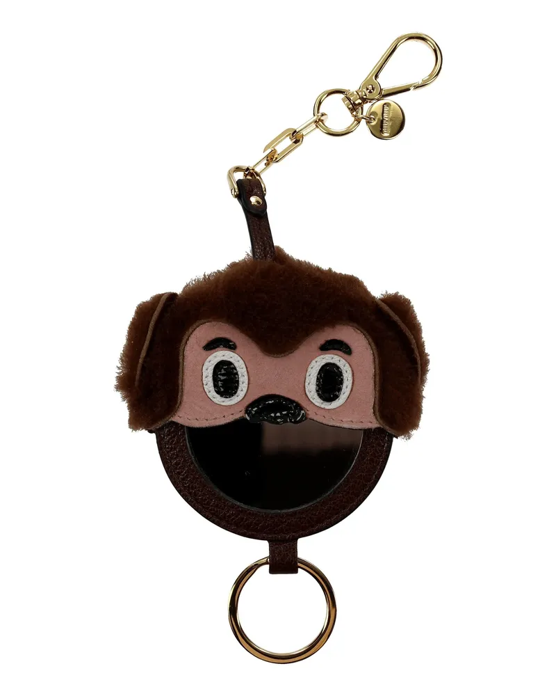Miu Miu Key Ring Women Fur Braun -