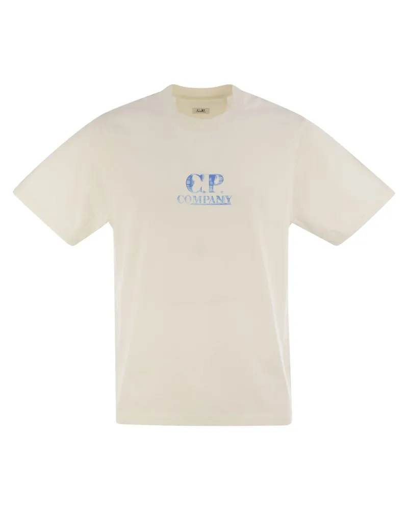 C.P. Company Cotton T -Shirt mit Logo White
