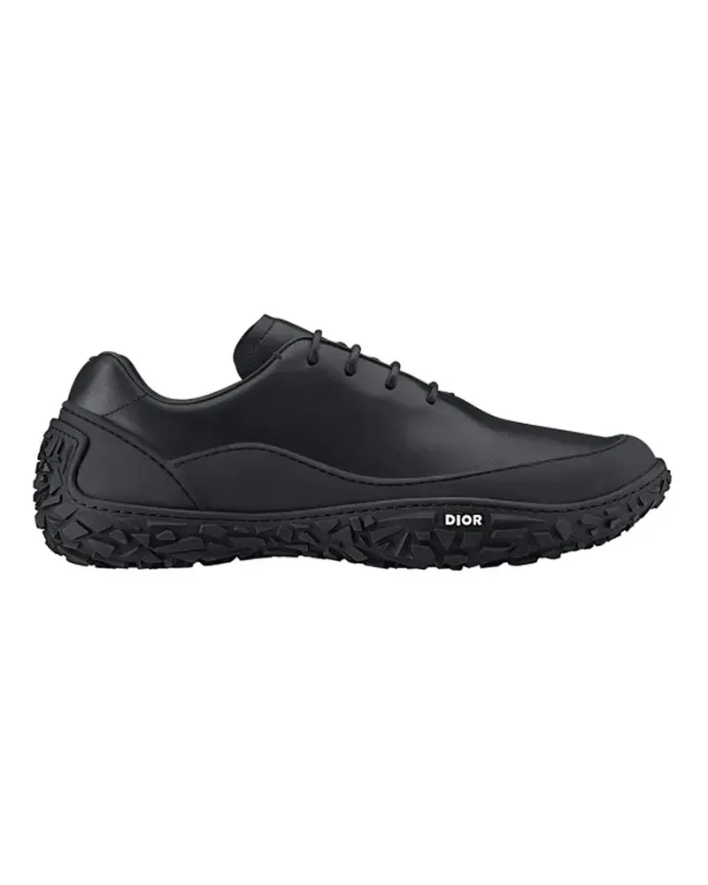 Dior Leder -Turnschuhe Schwarz