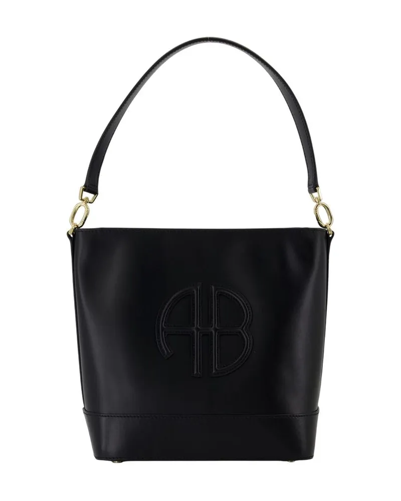 Anine Bing Lili Eimer Bag  Leder schwarz Schwarz