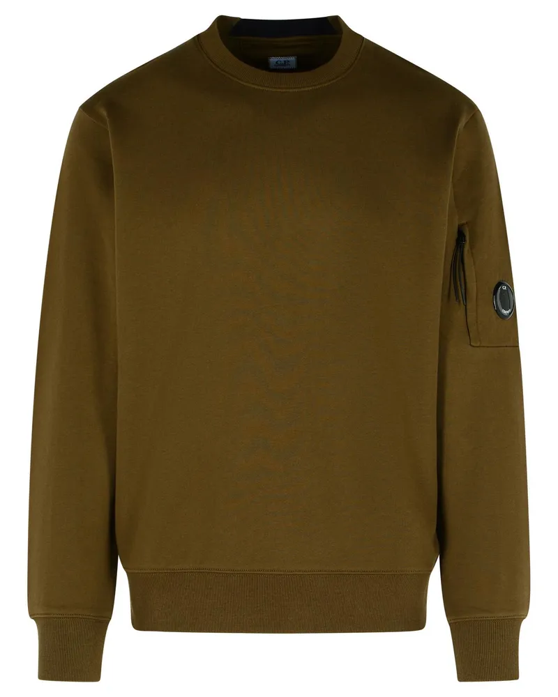 C.P. Company C.P. Firma 'gesammelt' grüner Baumwoll -Sweatshirt Green