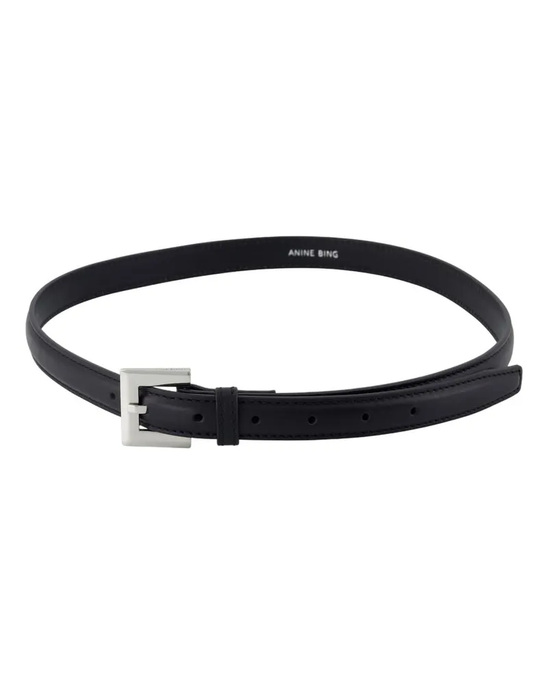 Anine Bing Nicola Gürtel  Leder Schwarz Black